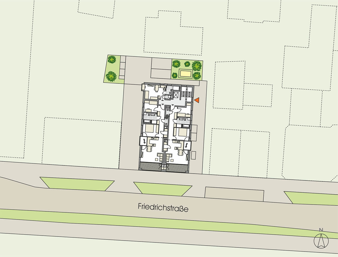 Bellevue carre Lageplan
